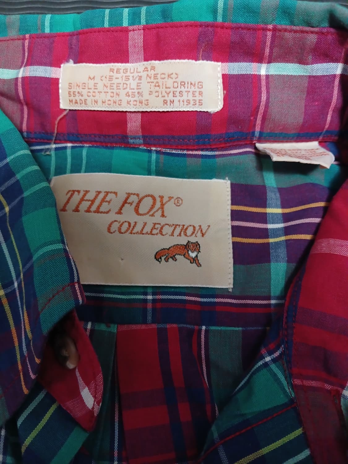 The fox collection 빈티지 체크 셔츠 상품이미지2
