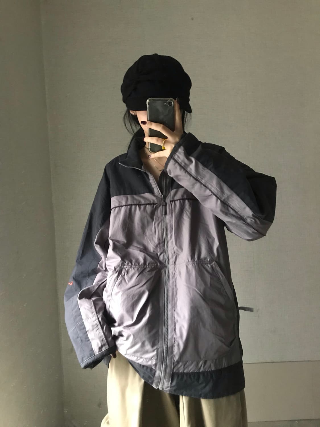 나이키 브라운 오버핏 바람막이 자켓 상품이미지4
