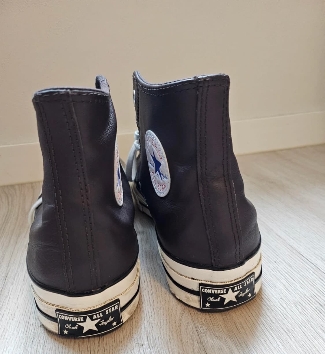 컨버스 척 70 레더 컨버스 하이 브라운 상품이미지5