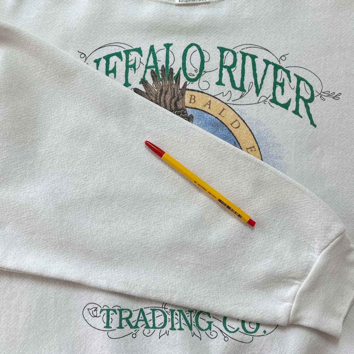 90s USA 툴텍스 버팔로 리버 빈티지 스웻셔츠 XL 상품이미지7