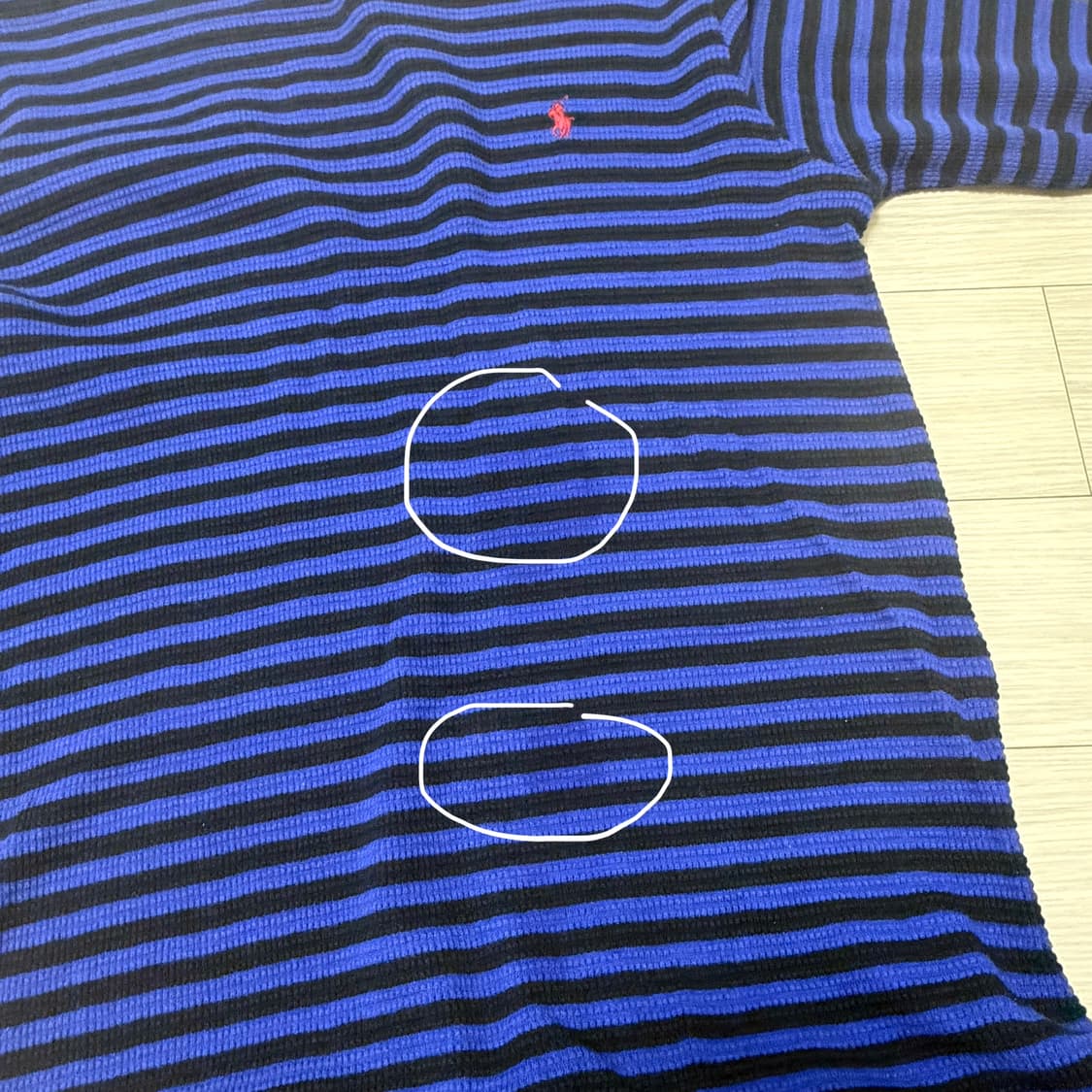 폴로 스트라이프 와플 티셔츠 상품이미지10