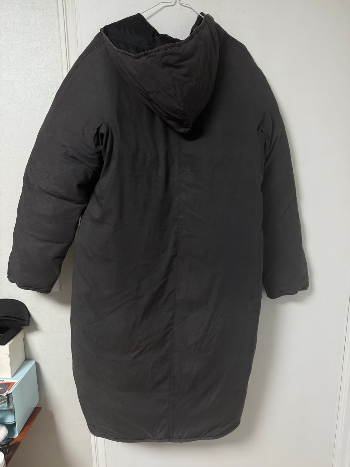 DKNY 빈티지 하프침낭 후디 덕다운 롱패딩 상품이미지5