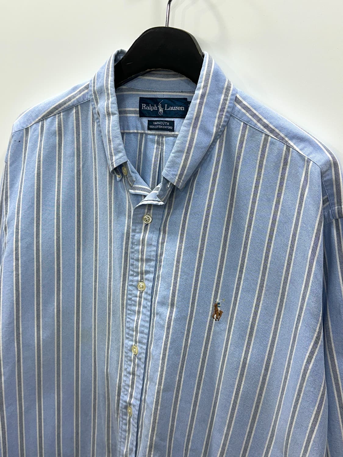 폴로 랄프로렌 버튼다운 스트라이프 셔츠 미국판 M 상품이미지2