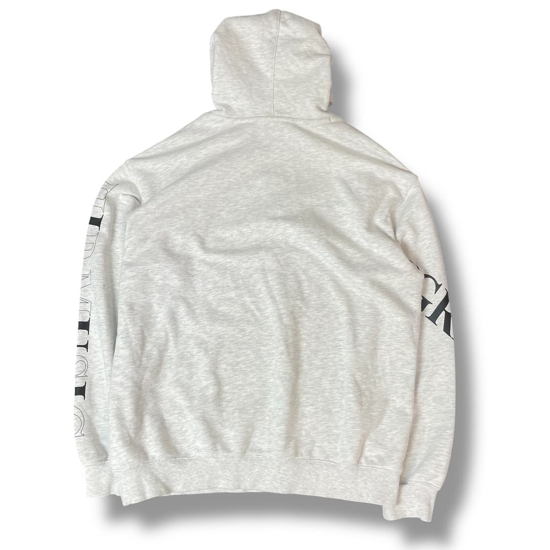 인터크루 사이드 레터링 그레이 후드 105 상품이미지2