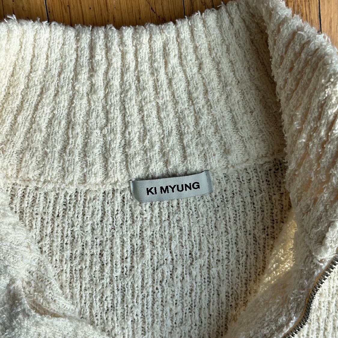 KI MYUNG cotton terry zip up knit 상품이미지3