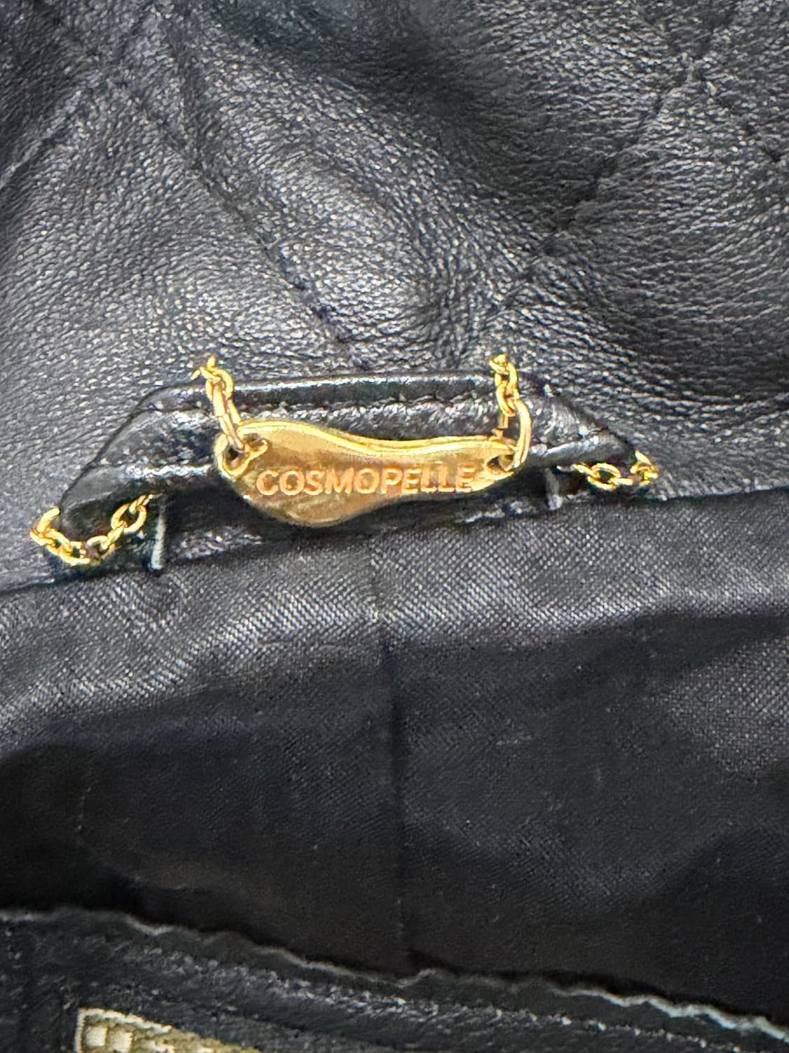 90s 코스모 펠레 올드 레더 카코트 상품이미지10