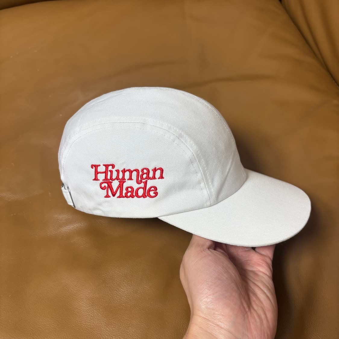 휴먼메이드 걸스 돈 크라이 캠프캡 모자 워시드 화이트 상품이미지4