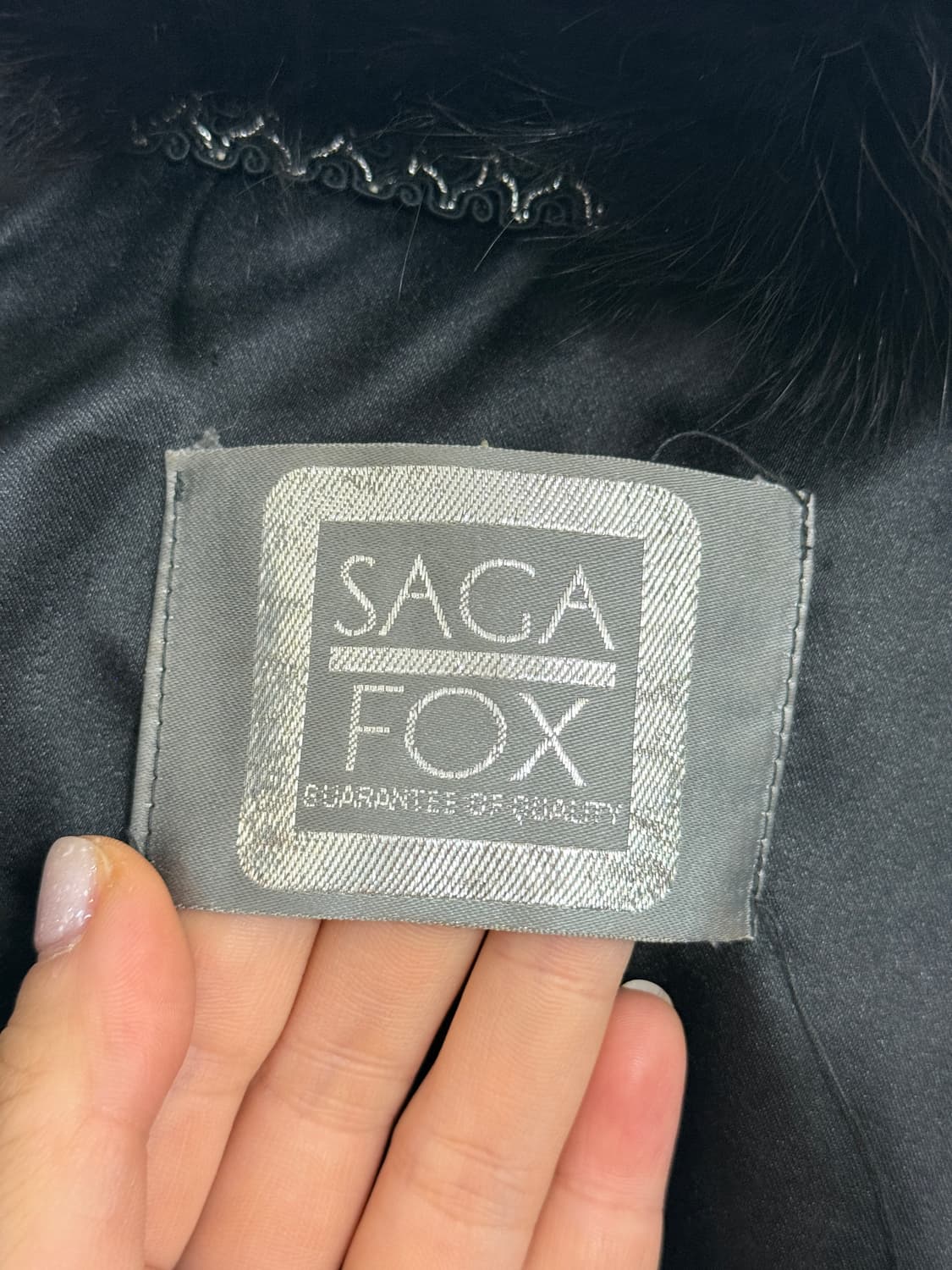 SAGA Fox fur jacket (black) 상품이미지7