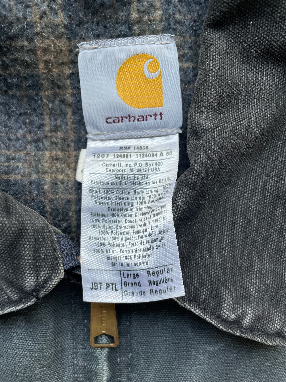 칼하트 J97 PTL 디트로이트 자켓 빈티지 carhartt 상품이미지4
