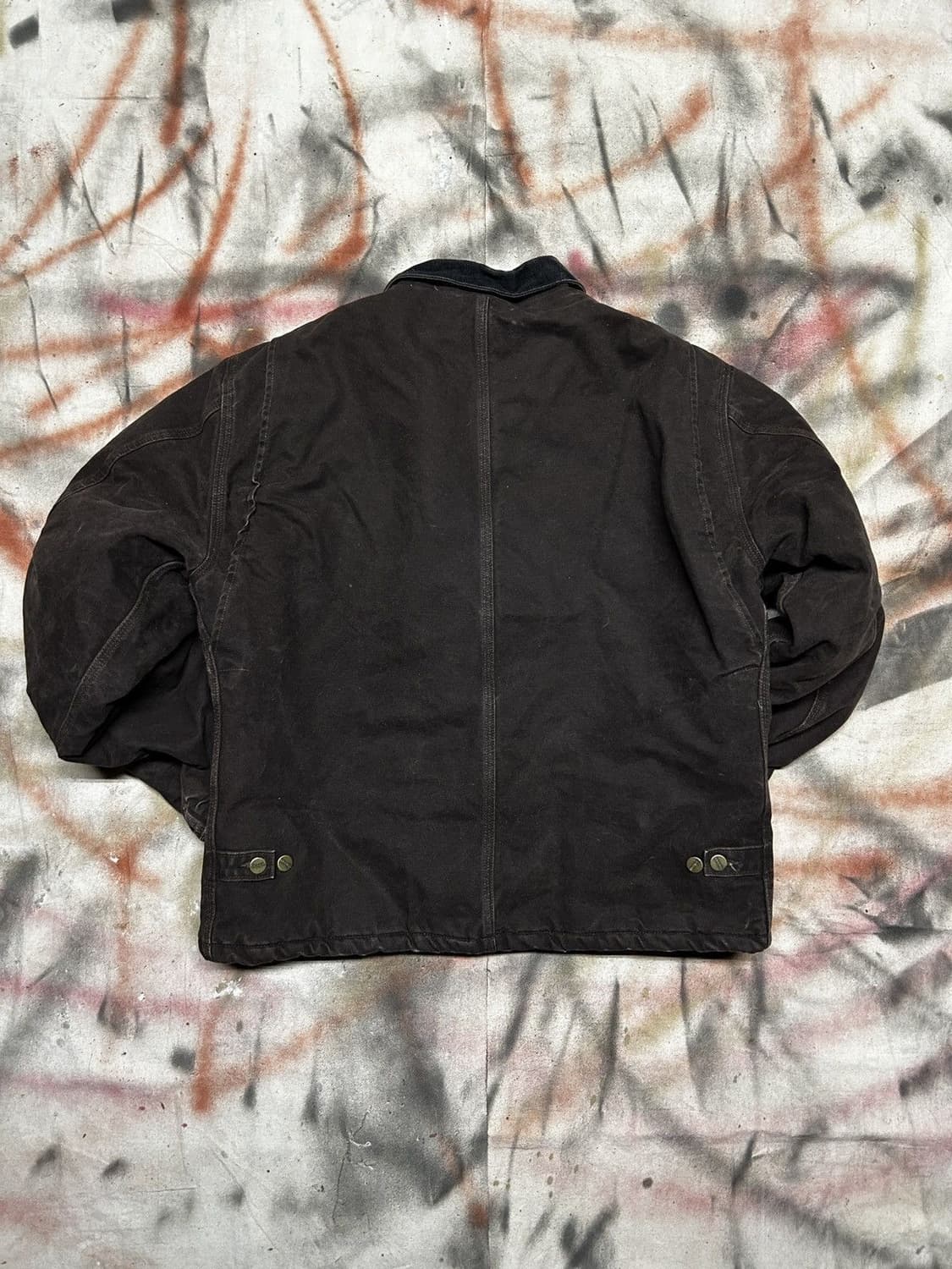 칼하트 J02 액티브 캔버스 자켓 다크브라운 상품이미지4