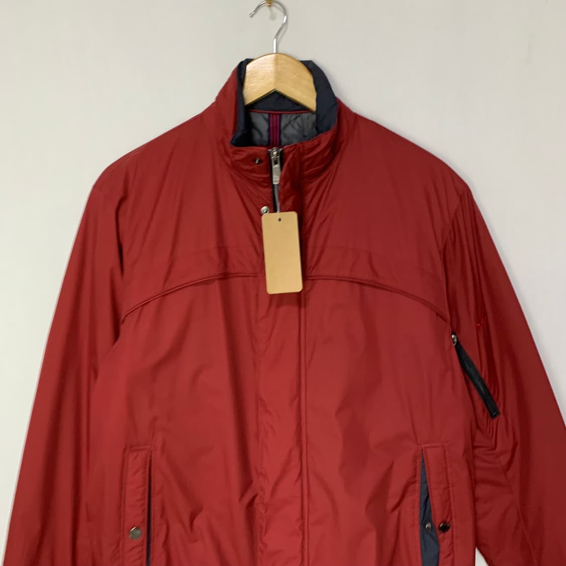 맥그리거 바람막이 점퍼 자켓 빈티지 M 레드 버건디 상품이미지2