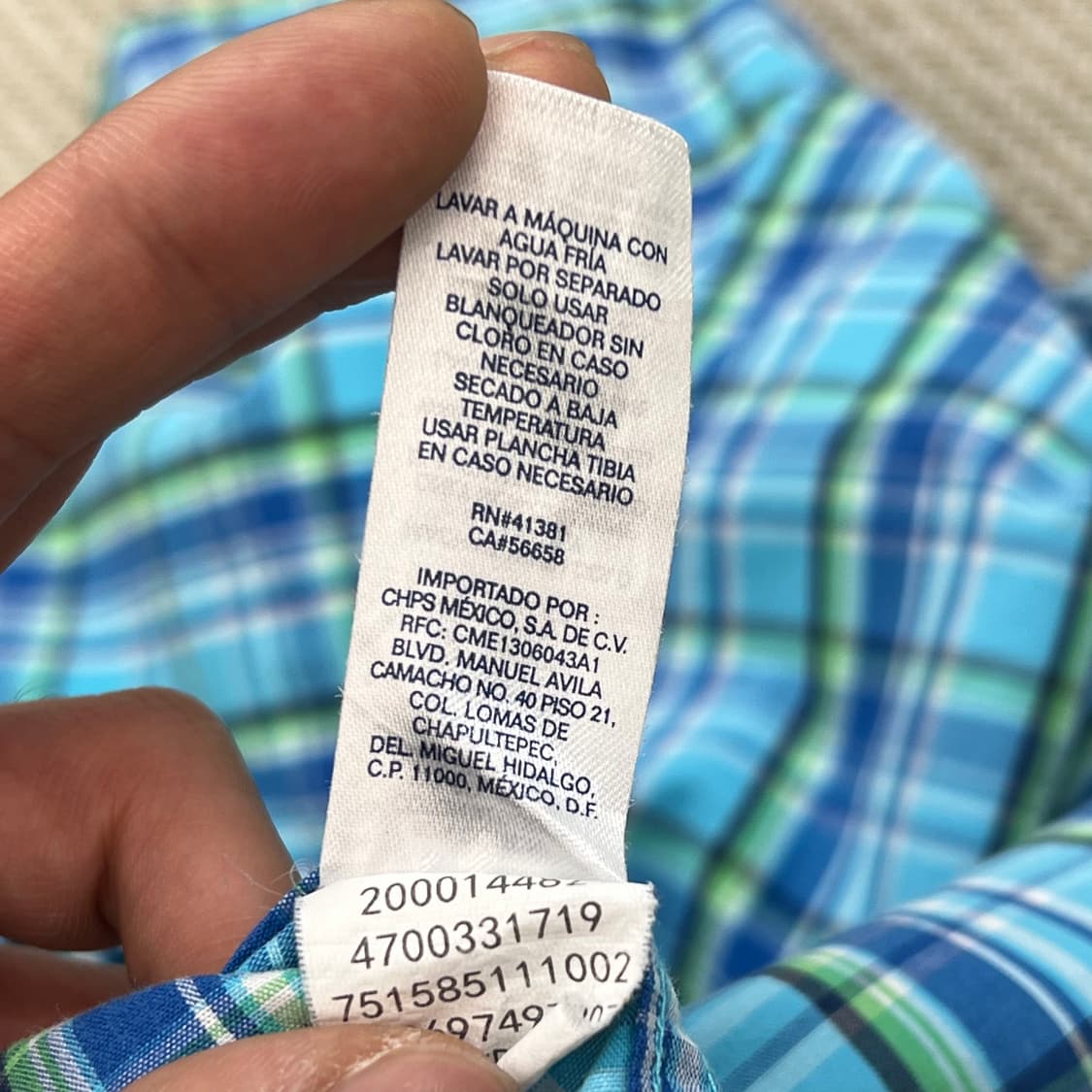 챕스랄프로렌 체크 하프 셔츠 r3977  상품이미지8