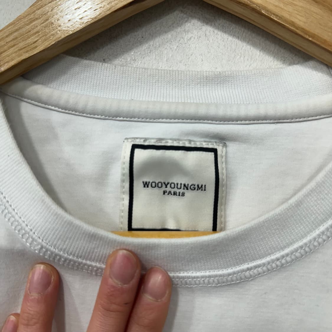 우영미 플라워 백 로고 롱슬리브 상품이미지2