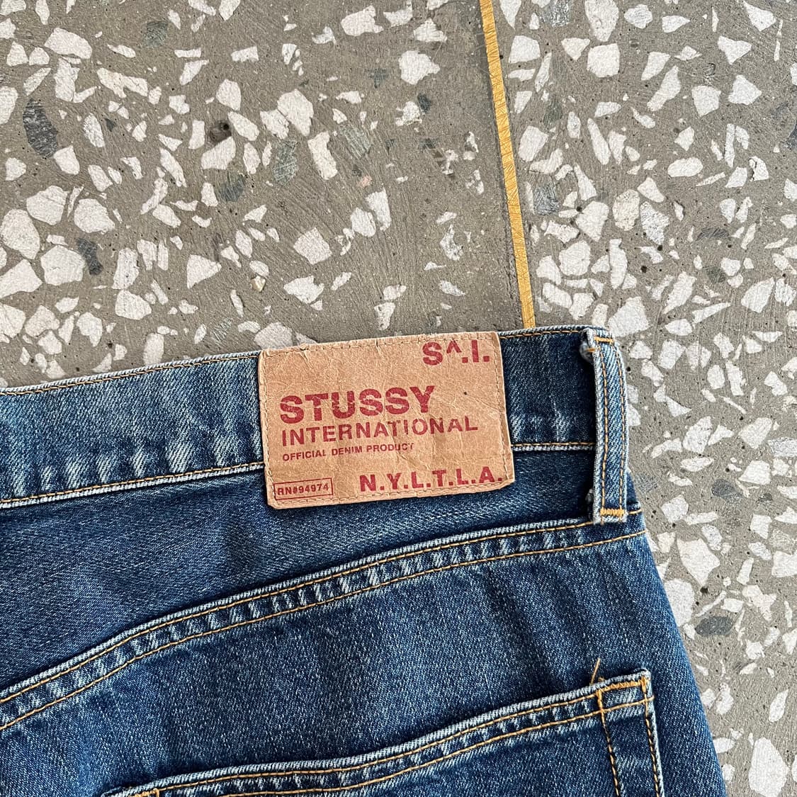 90-00s 올드 스투시 데님 팬츠 상품이미지7