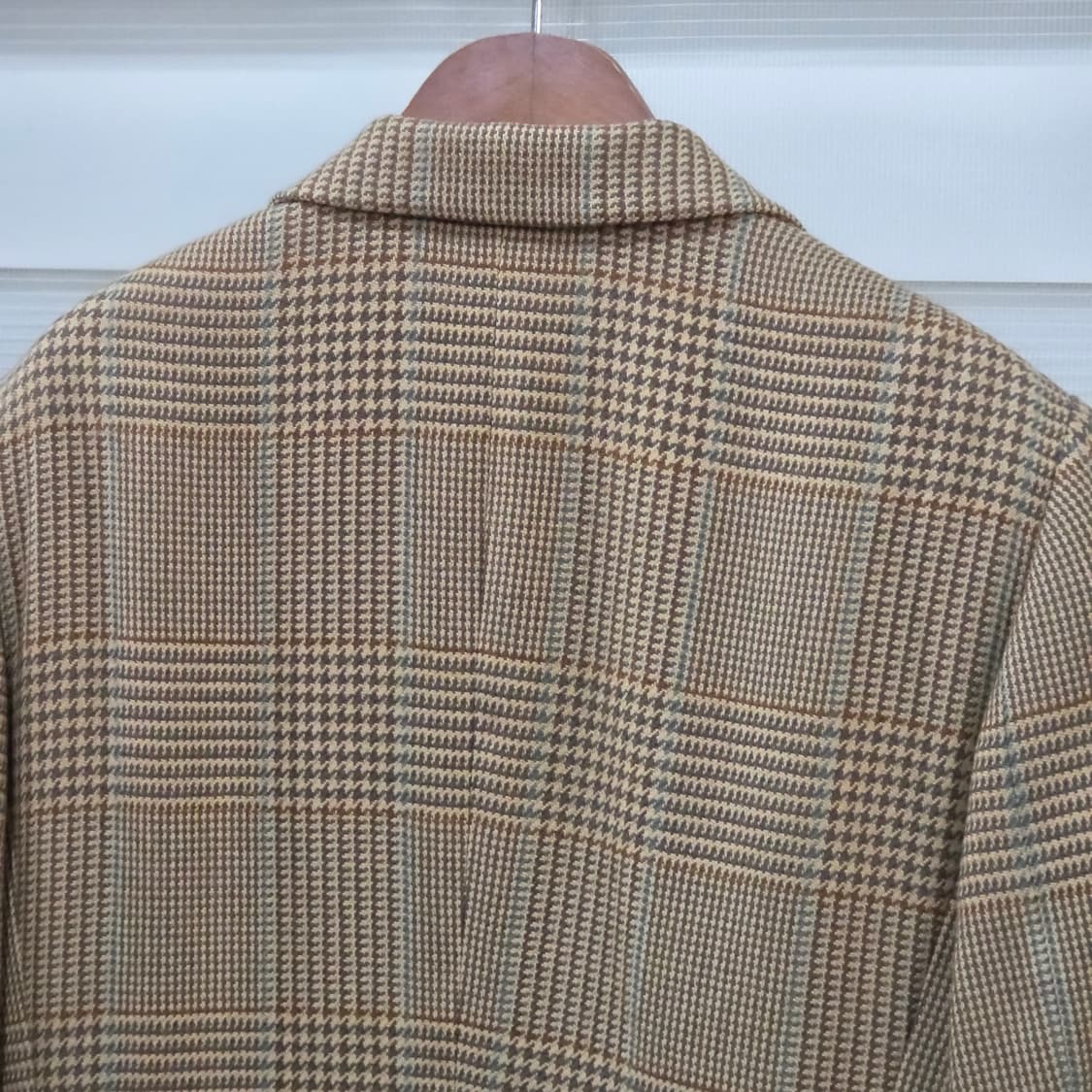 90s 아쿠아큐스텀 하운드투스 체크 패턴 블레이저- 우먼프리 상품이미지6