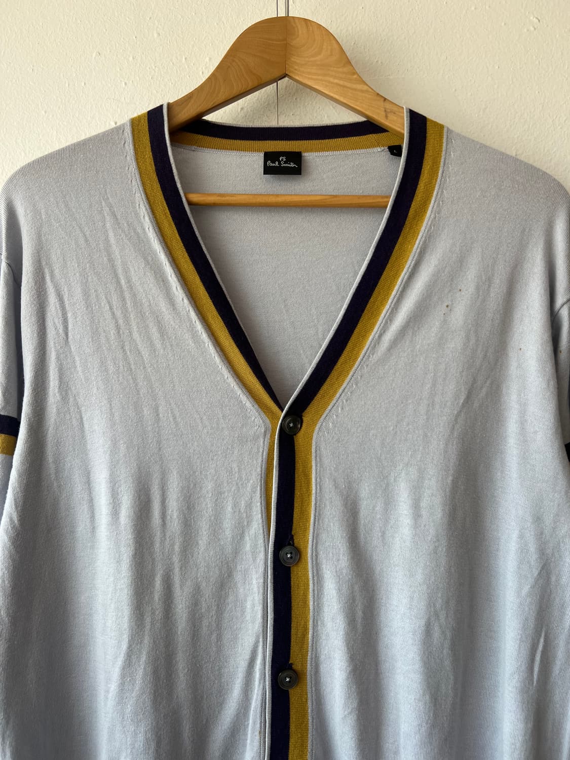 폴스미스 남성 그레이 브이넥 코튼가디건 
 상품이미지2