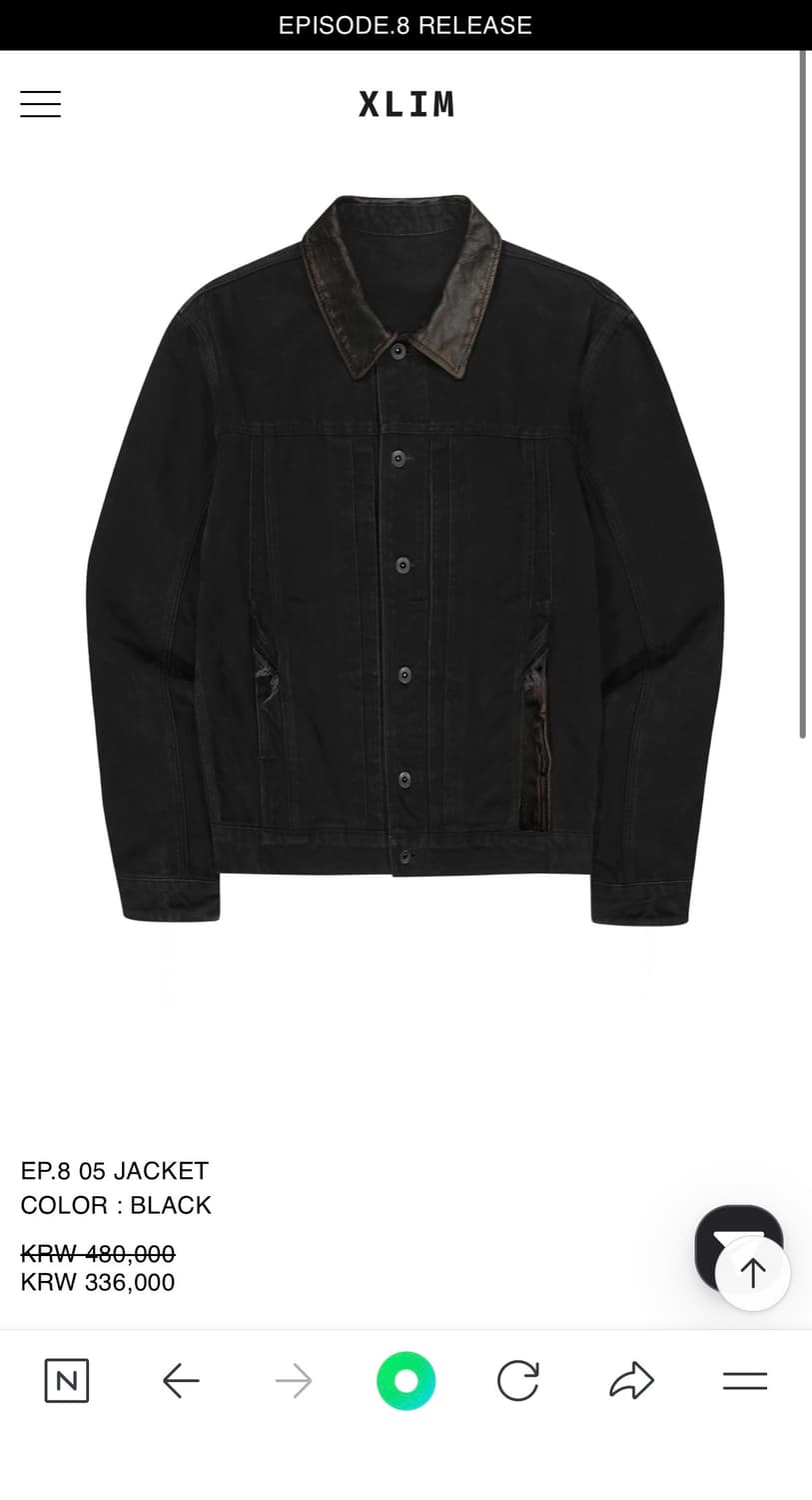 EP.8 05 JACKET COLOR : BLACK 상품이미지1