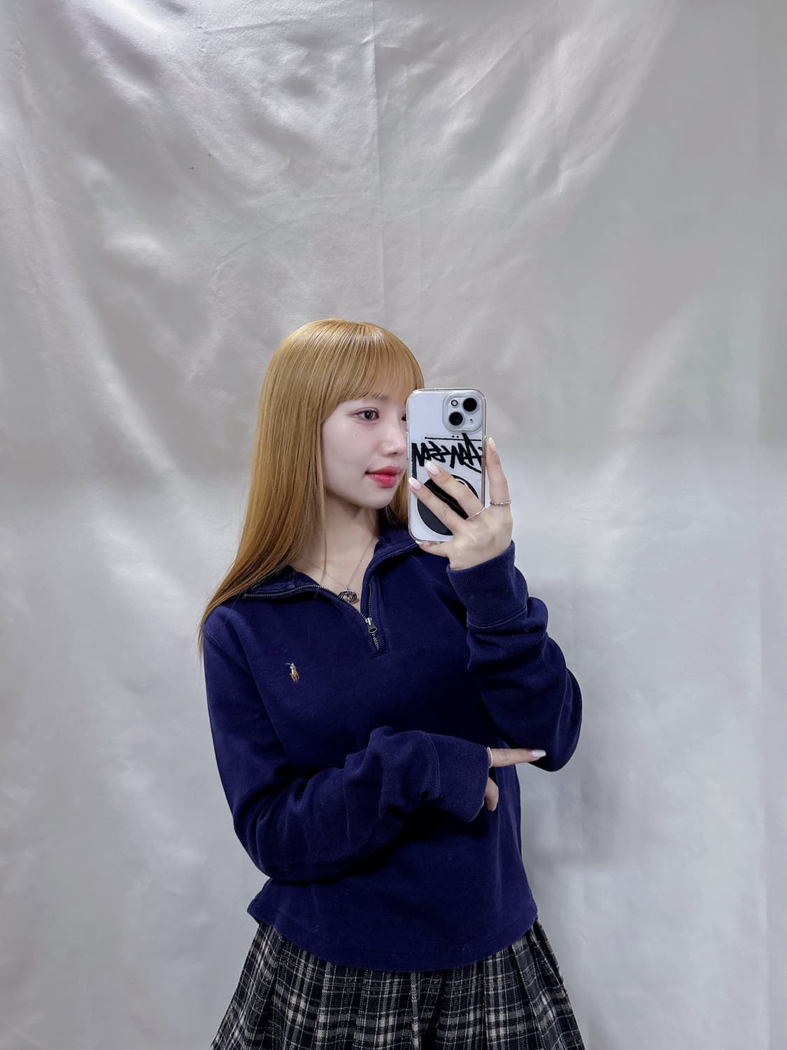 폴로 랄프로렌 QR 포니 반집업 니트  상품이미지2