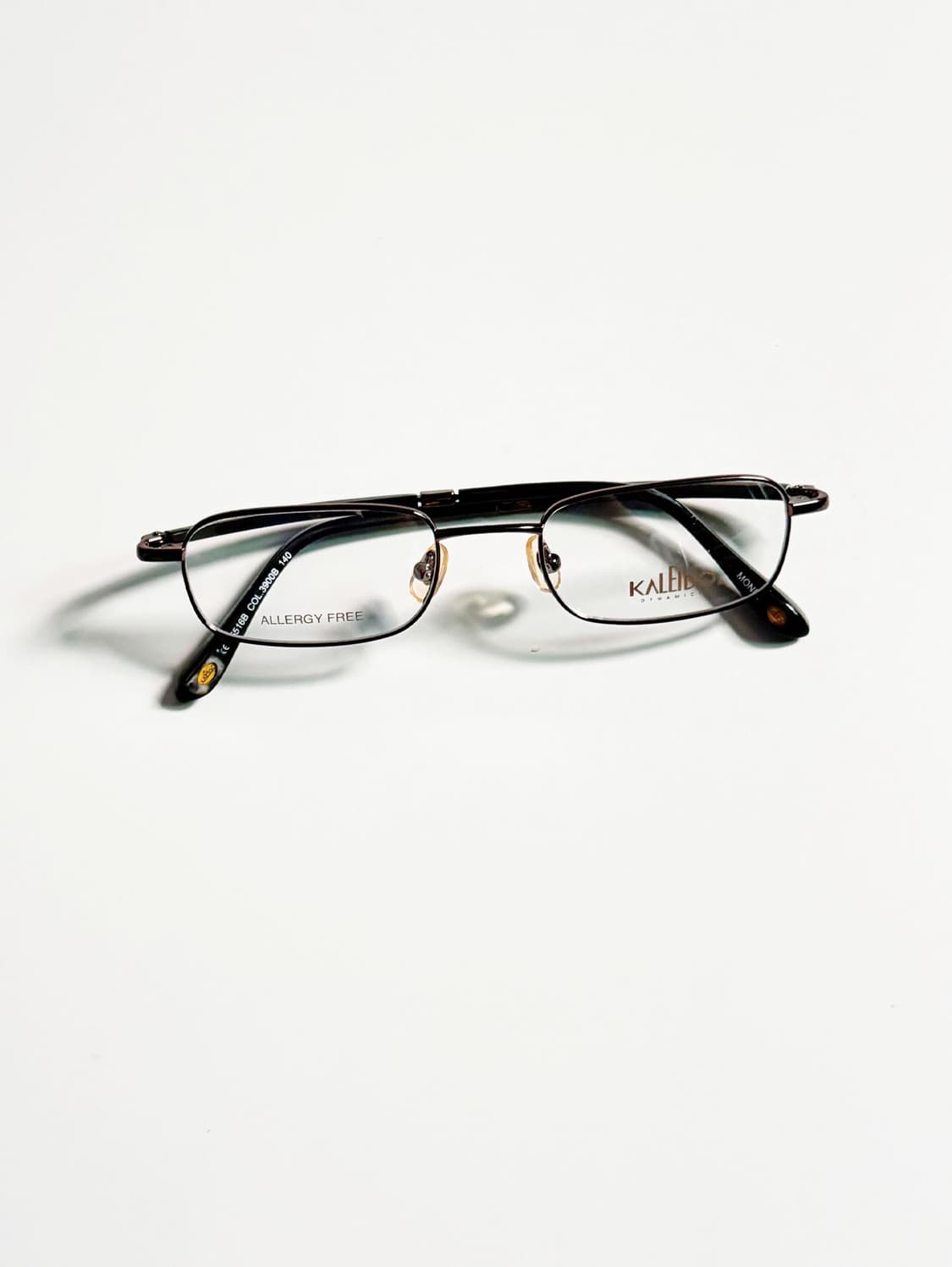 KALEIDO 슬림 스퀘어 메탈 프레임 빈티지 안경 상품이미지2