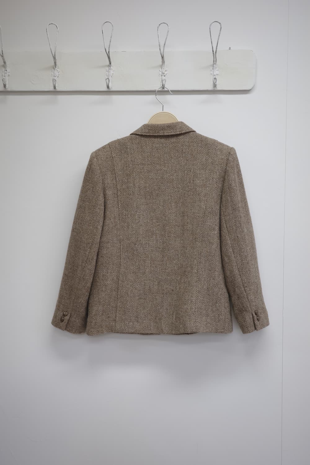 일본 빈티지 Milombre 헤링본 브라운 자켓 상품이미지5