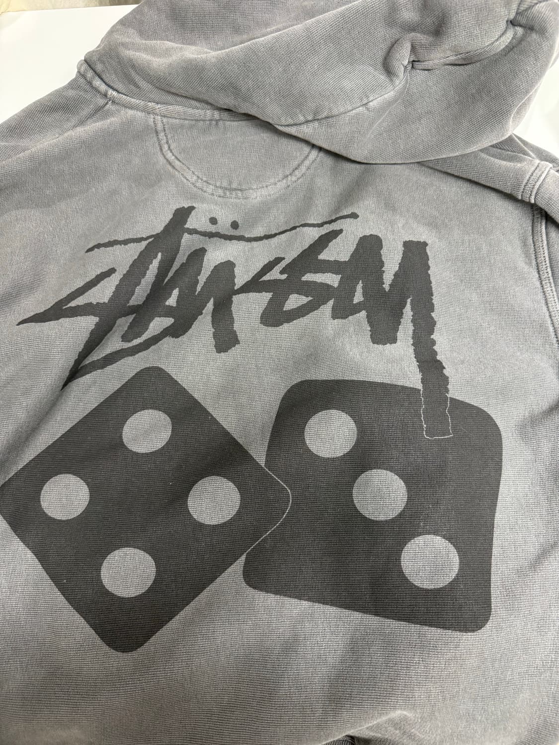 스투시 피그먼트 다이스 후드집업 블랙M 상품이미지2