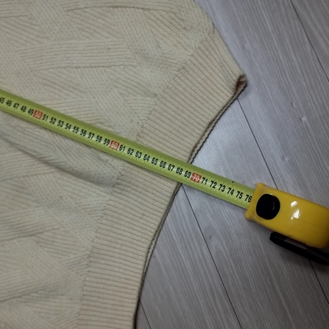 이태리제 지방시 아이보리 패턴 울 니트 스웨터(100-105) 상품이미지8