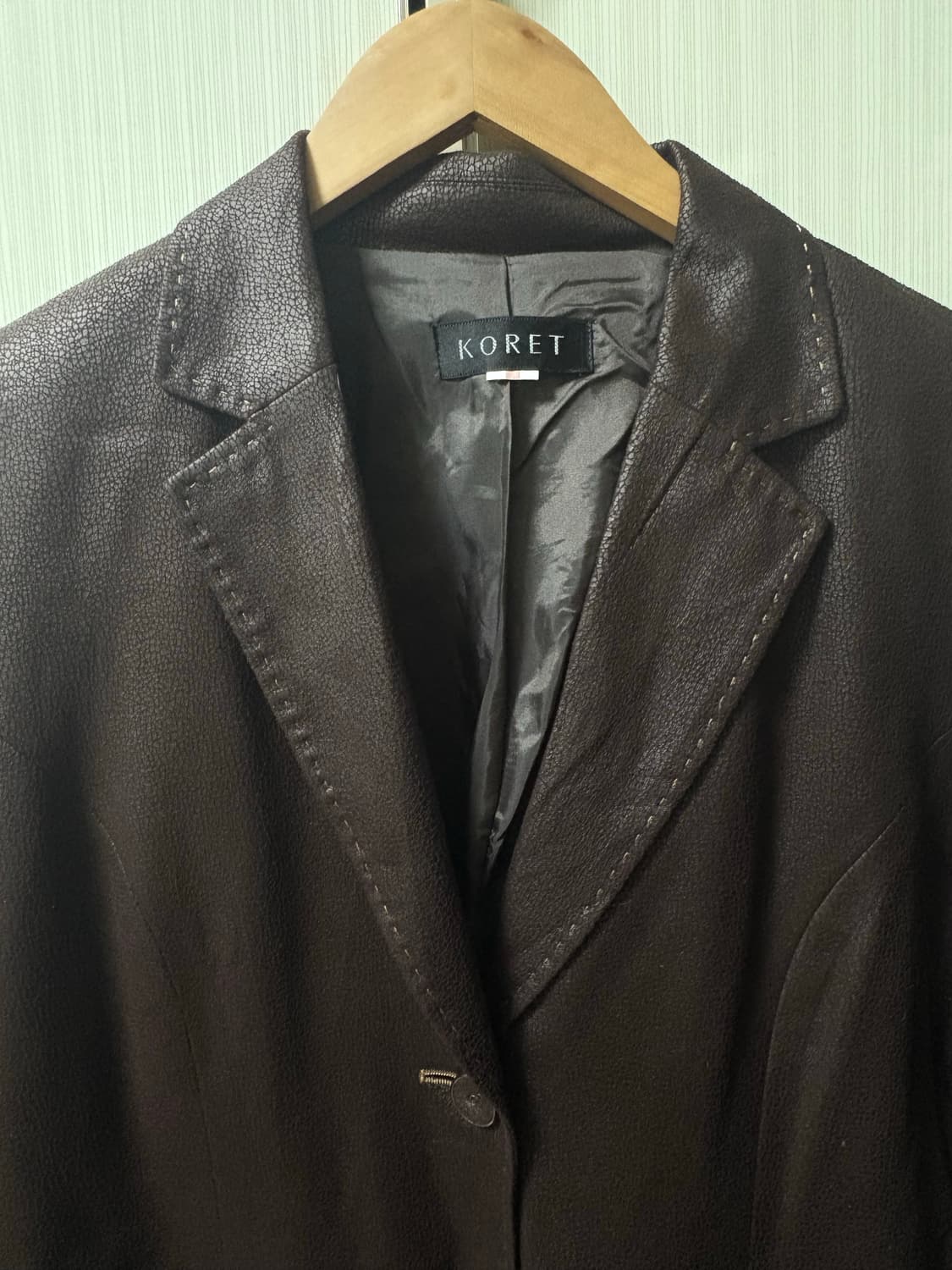 Koret 가죽 브라운 자켓 상품이미지2