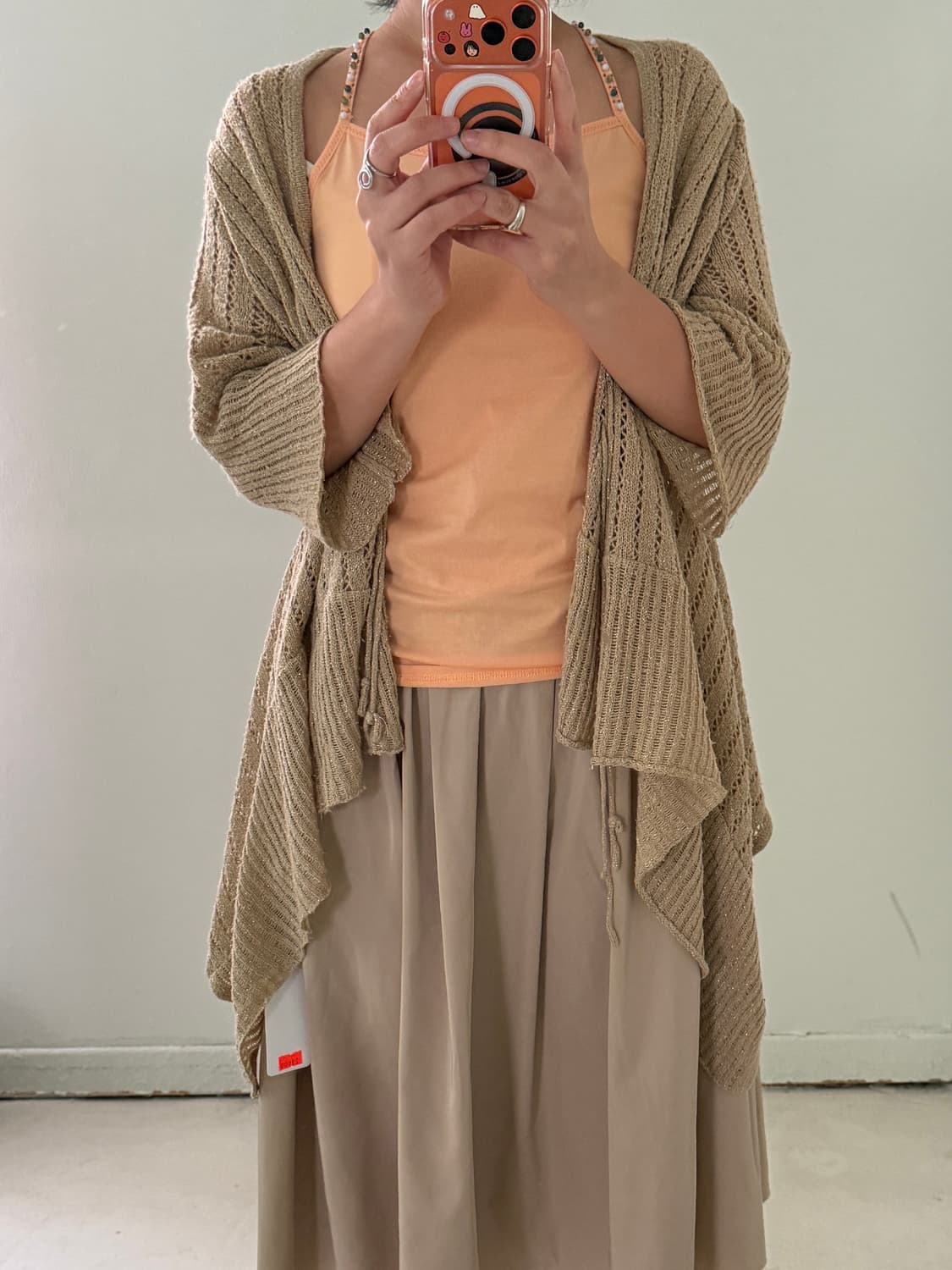 일본빈티지 모리 베이지 가디건 상품이미지1