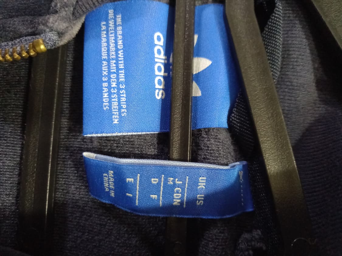 아디다스 벨벳 네이비 트랙탑 저지 져지집업 95/M 상품이미지4