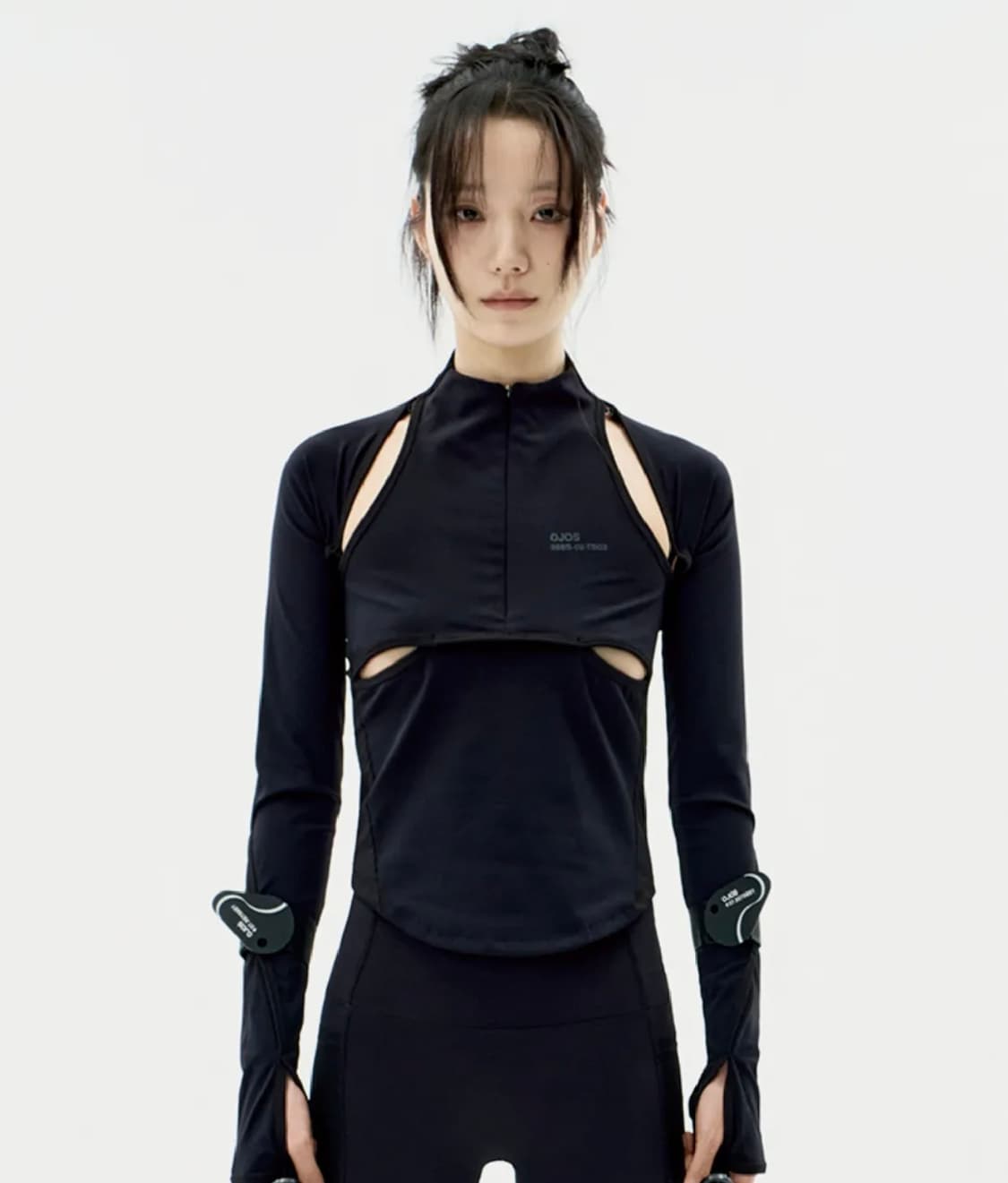 OJOS Detachable Bolero Halter T / Black 상품이미지1