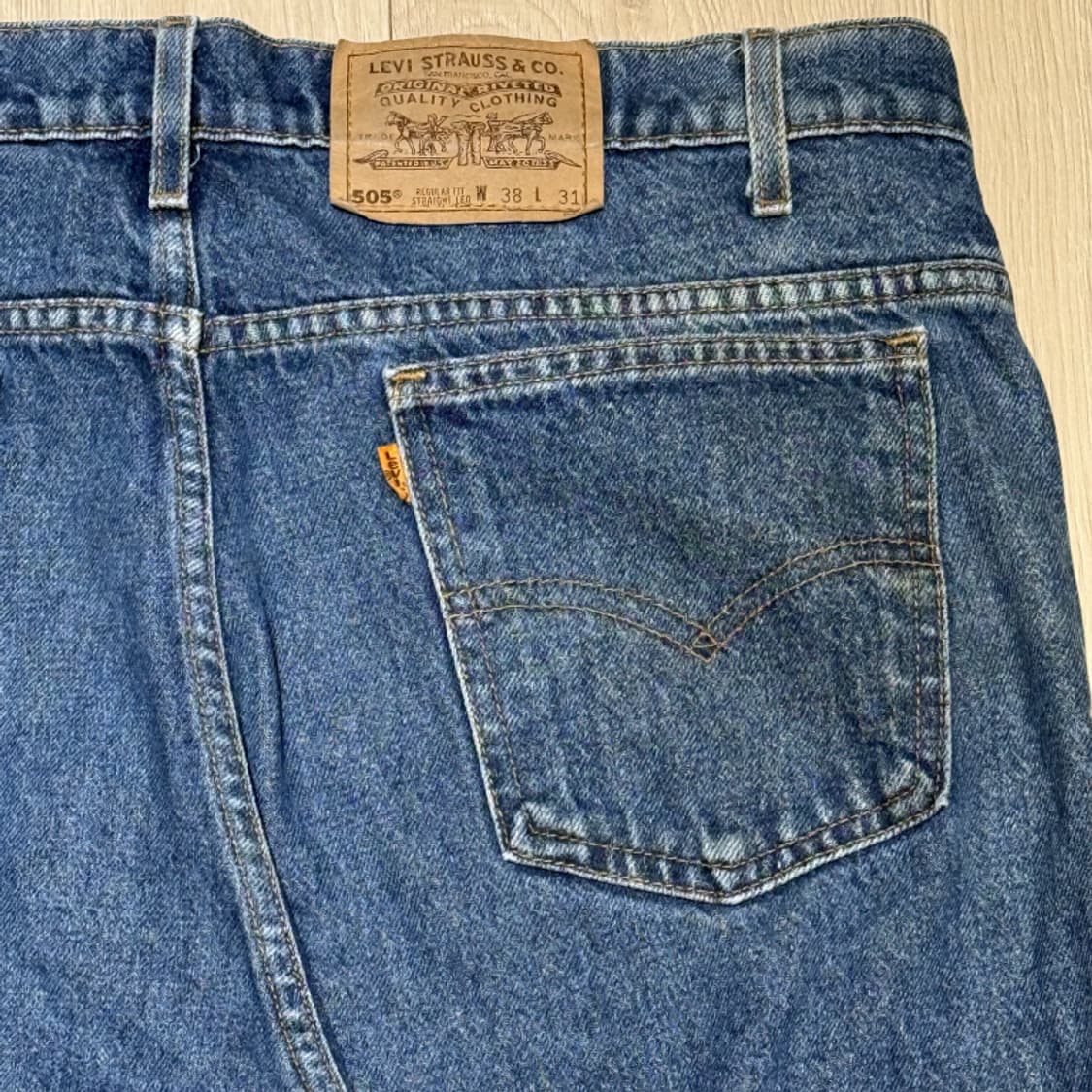 리바이스 505 80s USA 오렌지탭 빈티지 데님 스트레이트 청바지 상품이미지7