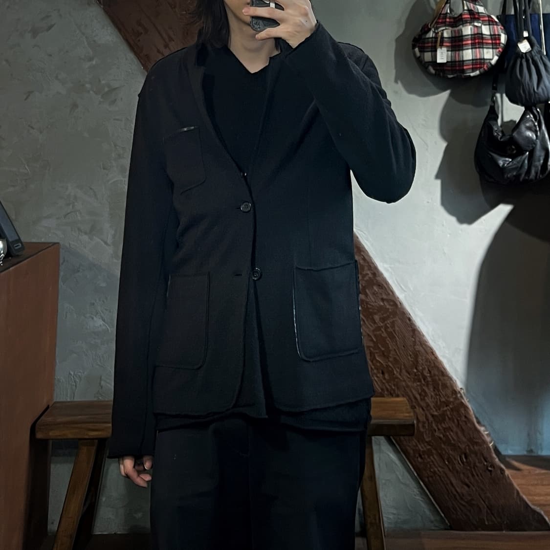 엠포리오 아르마니 콘스라스트 패널 자켓 상품이미지2