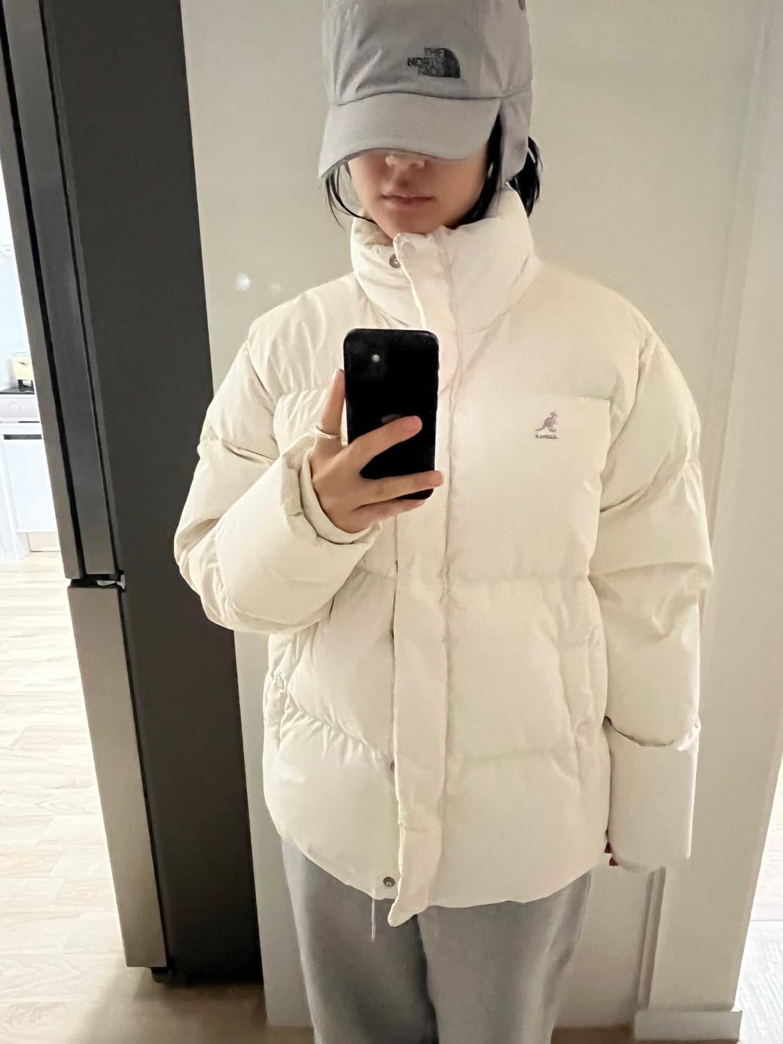 캉골 화이트 패딩 M 상품이미지1