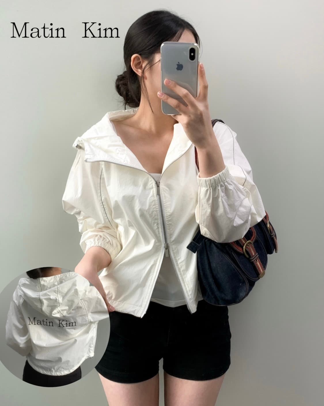 마뗑킴 코팅 후드 자켓 상품이미지2