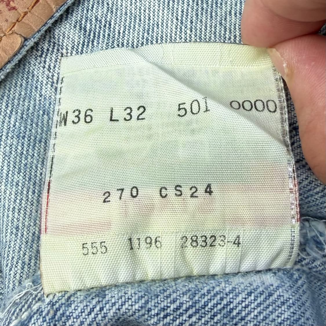 90s 빈티지 리바이스 501 W36 L32 상품이미지10
