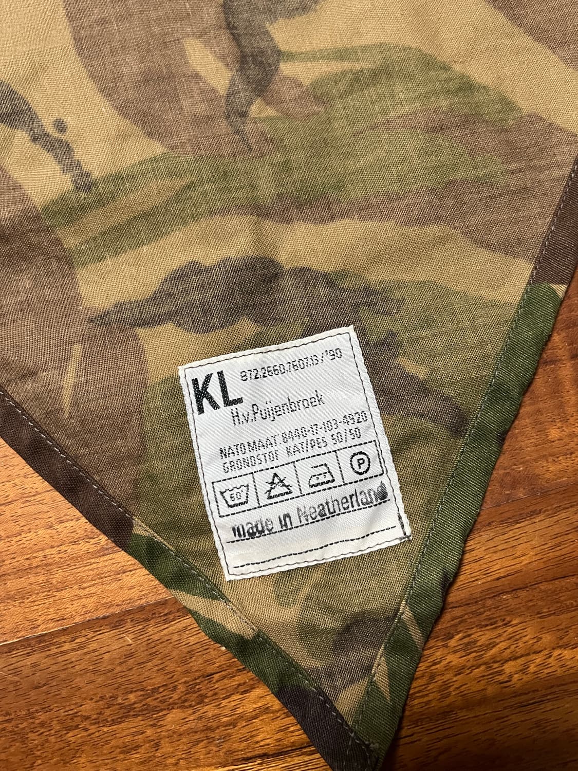 네덜란드군 DPM 카모 스카프 반다나 상품이미지6