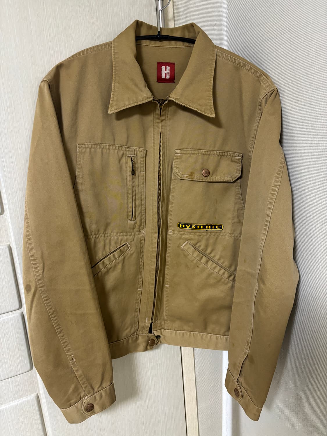 히스테릭글래머 코튼 트윌 집업 자켓 상품이미지2