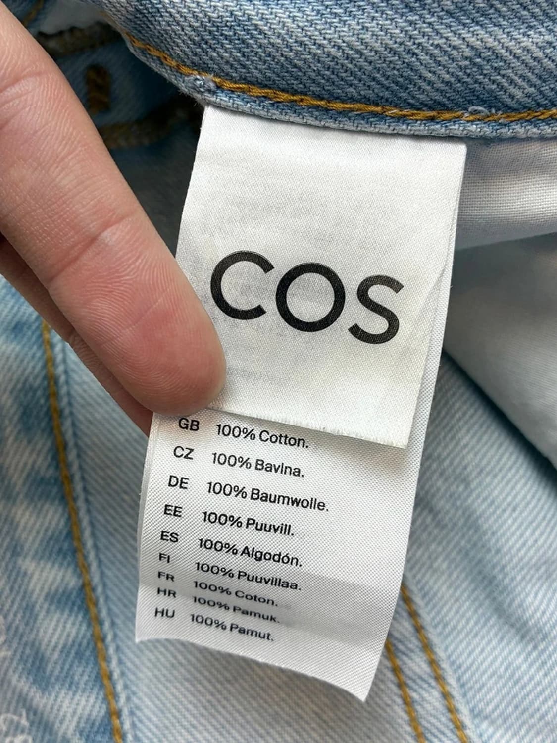 코스 COS 페이딩 테이퍼드 데님 팬츠 PN5453 상품이미지8