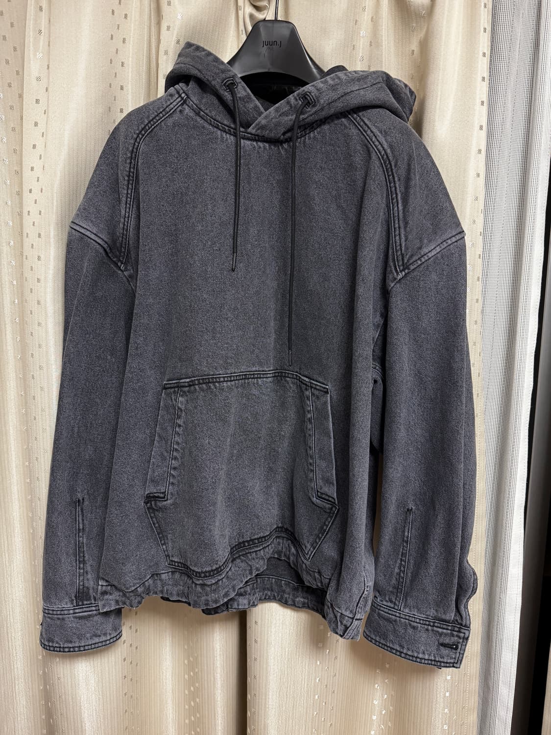 준지 데님후드 흑청 상품이미지1