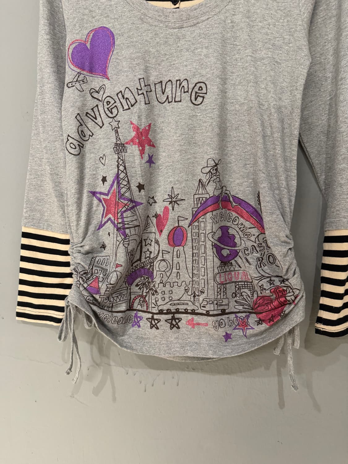 stripe layered kitsch long sleeve 상품이미지7