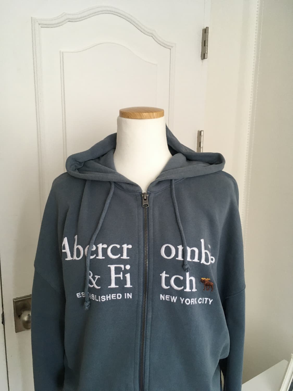 아베크롬비 빈티지 블루 후드집업 상품이미지2