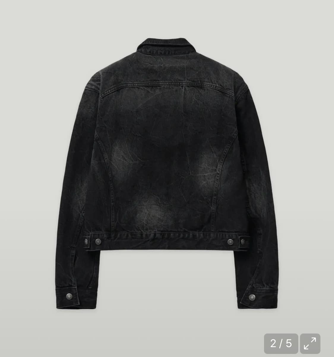 엘무드 모노 데님 트러커 크랙블랙(48) 상품이미지6