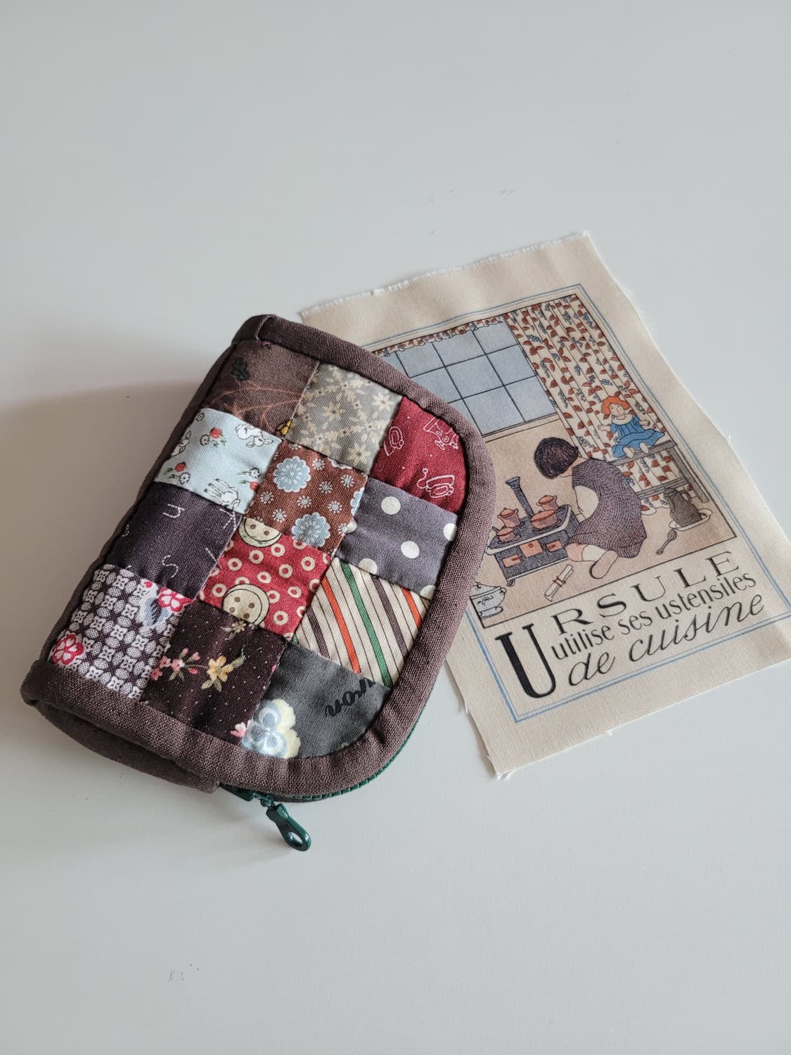 올드브라운퀼트지갑/핸드메이드/퀼트소품/퀼트파우치/파우치 상품이미지5