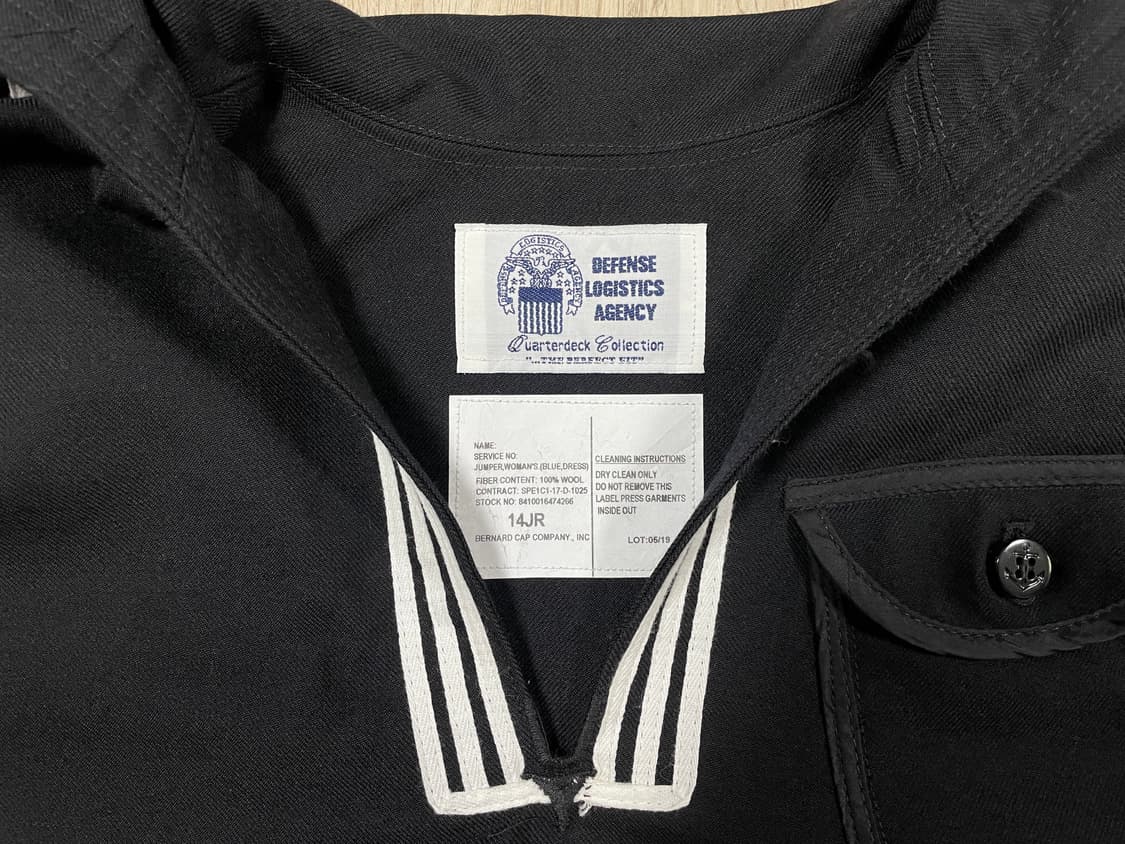 95) 미군 미해군 리버서블 풀패치 세일러 셔츠(데드스탁) 상품이미지8