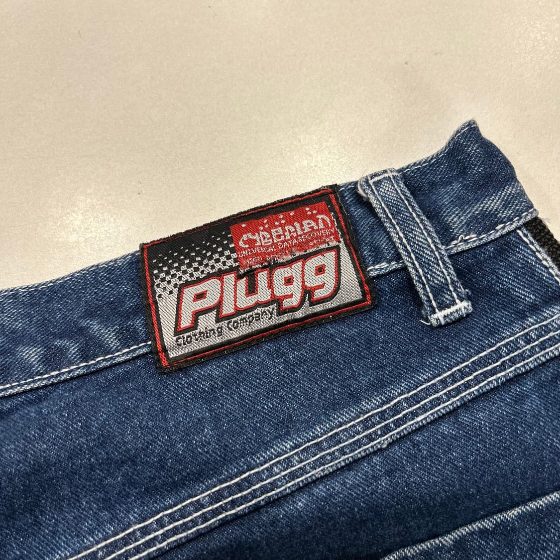 [36x32] 힙합퍼 Plugg 청바지 라인 트랙 팬츠 상품이미지6