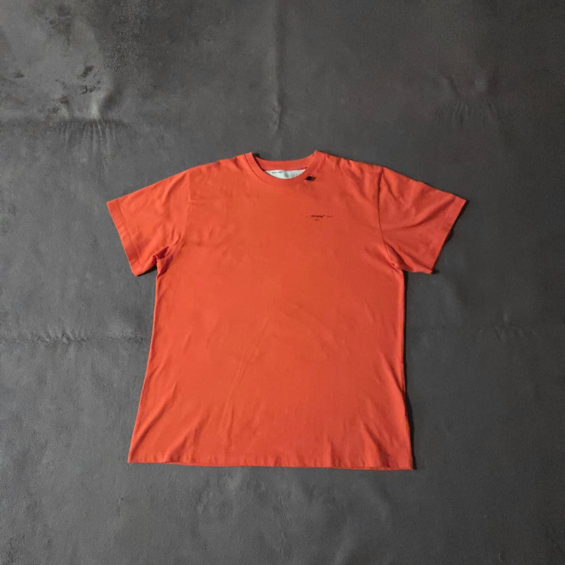 오프화이트 앱스트랙 애로우 오버 반팔 티셔츠 xs 오렌지 상품이미지4