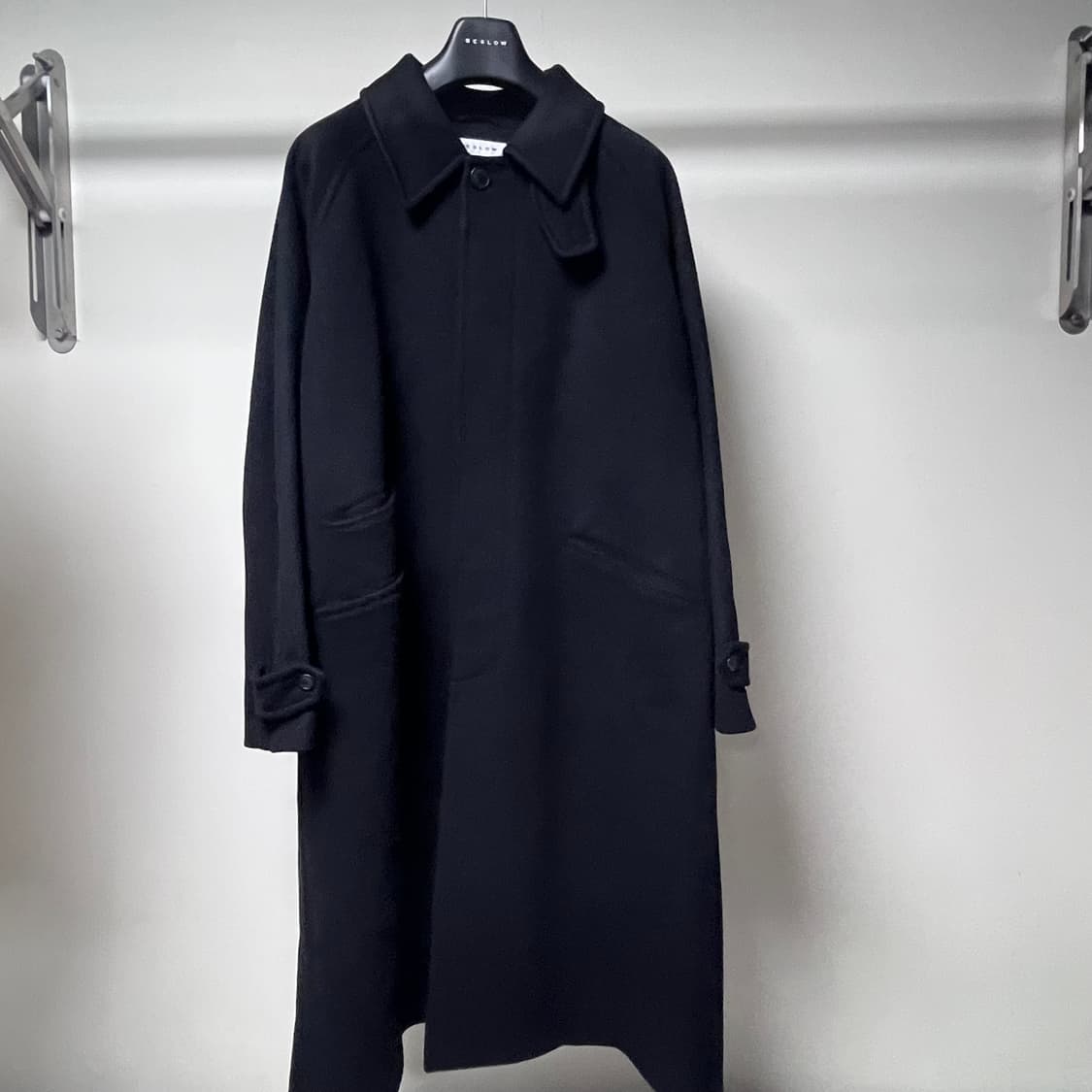 비슬로우 캐시미어 발마칸 코트 블랙 상품이미지3