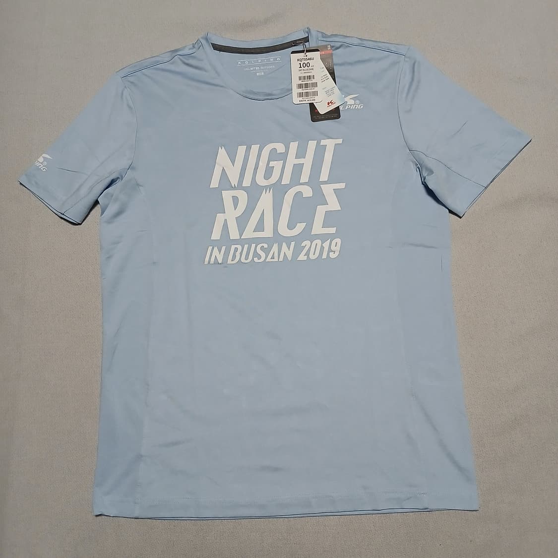 택붙은 미사용 콜핑 나이트레이스 반팔 부산 유니폼 티셔츠 상품이미지2