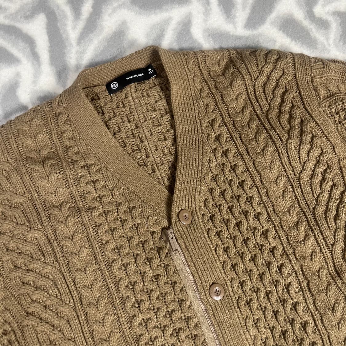 [Undercover x GU] 24 언더커버 Gu 케이블 니트 가디건 상품이미지2