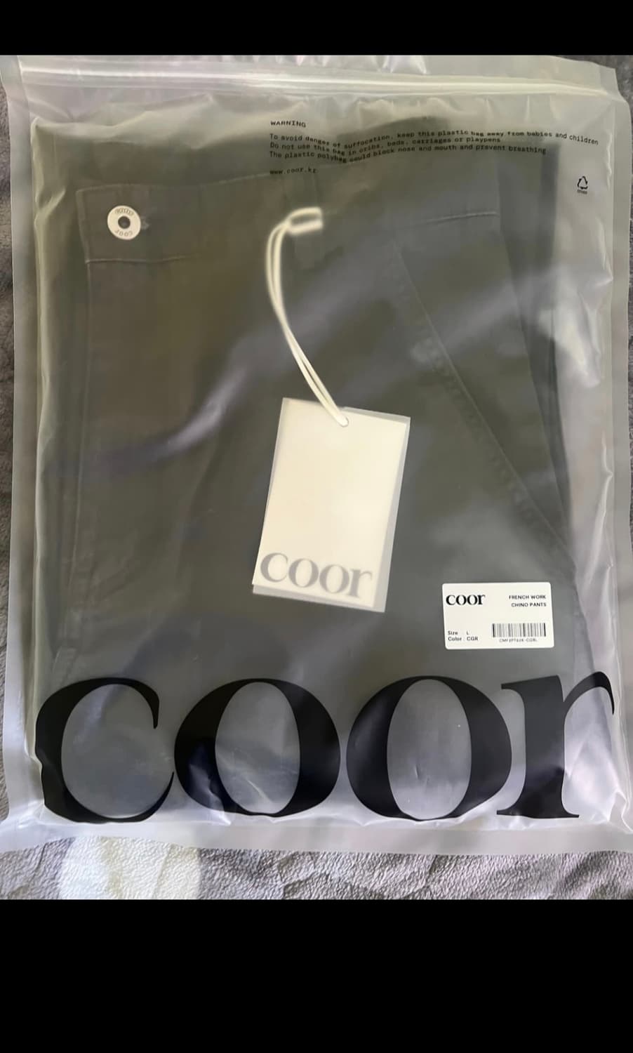 프렌치 워크 치노 팬츠 (차콜그레이) 상품이미지5